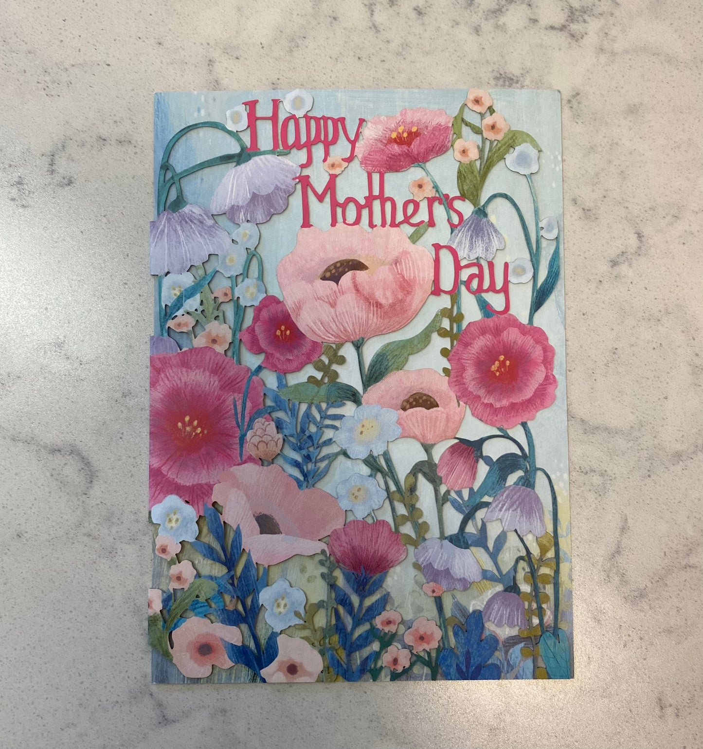 Laser Cut Mother's Day Card