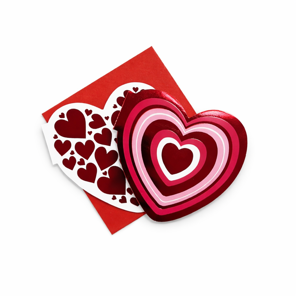 Metallic Heart Card